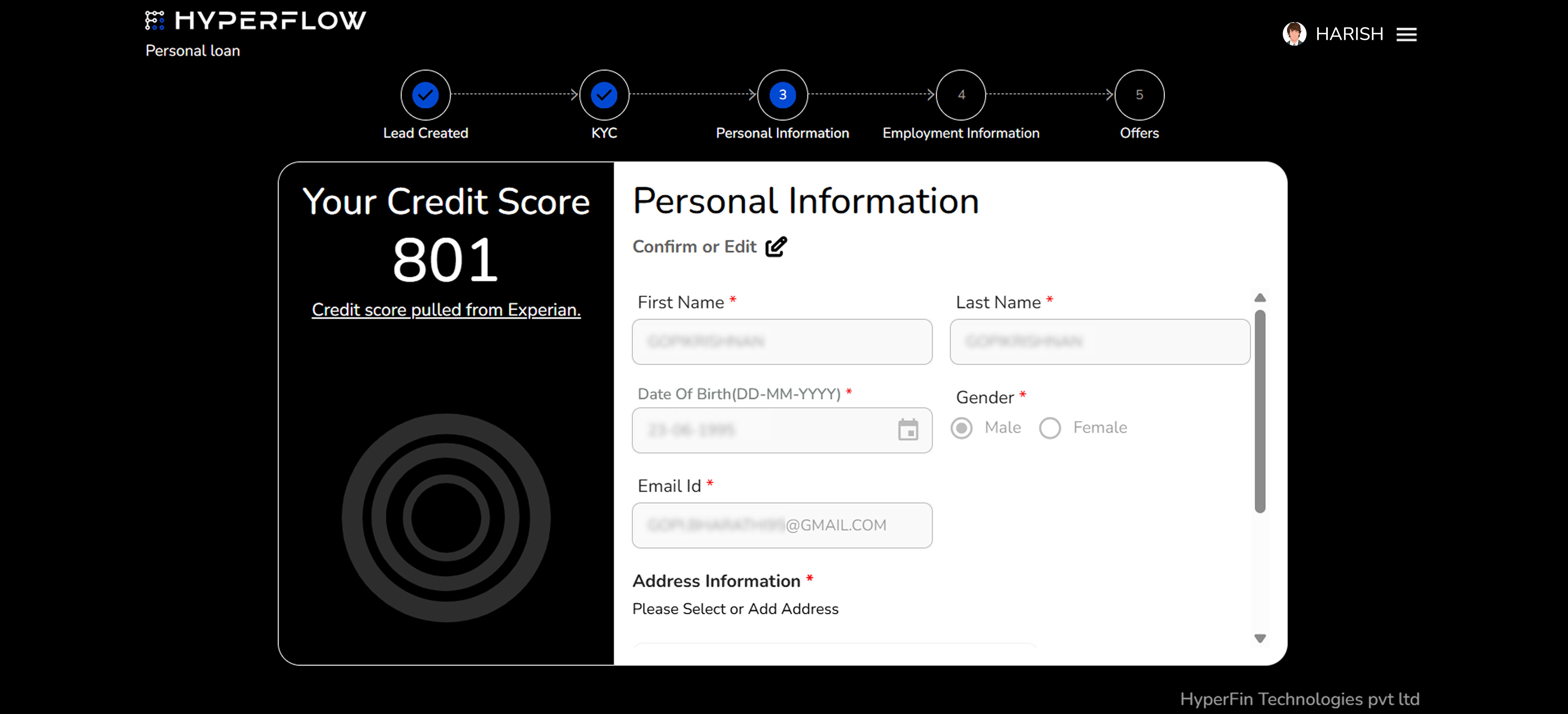 Personal Information
